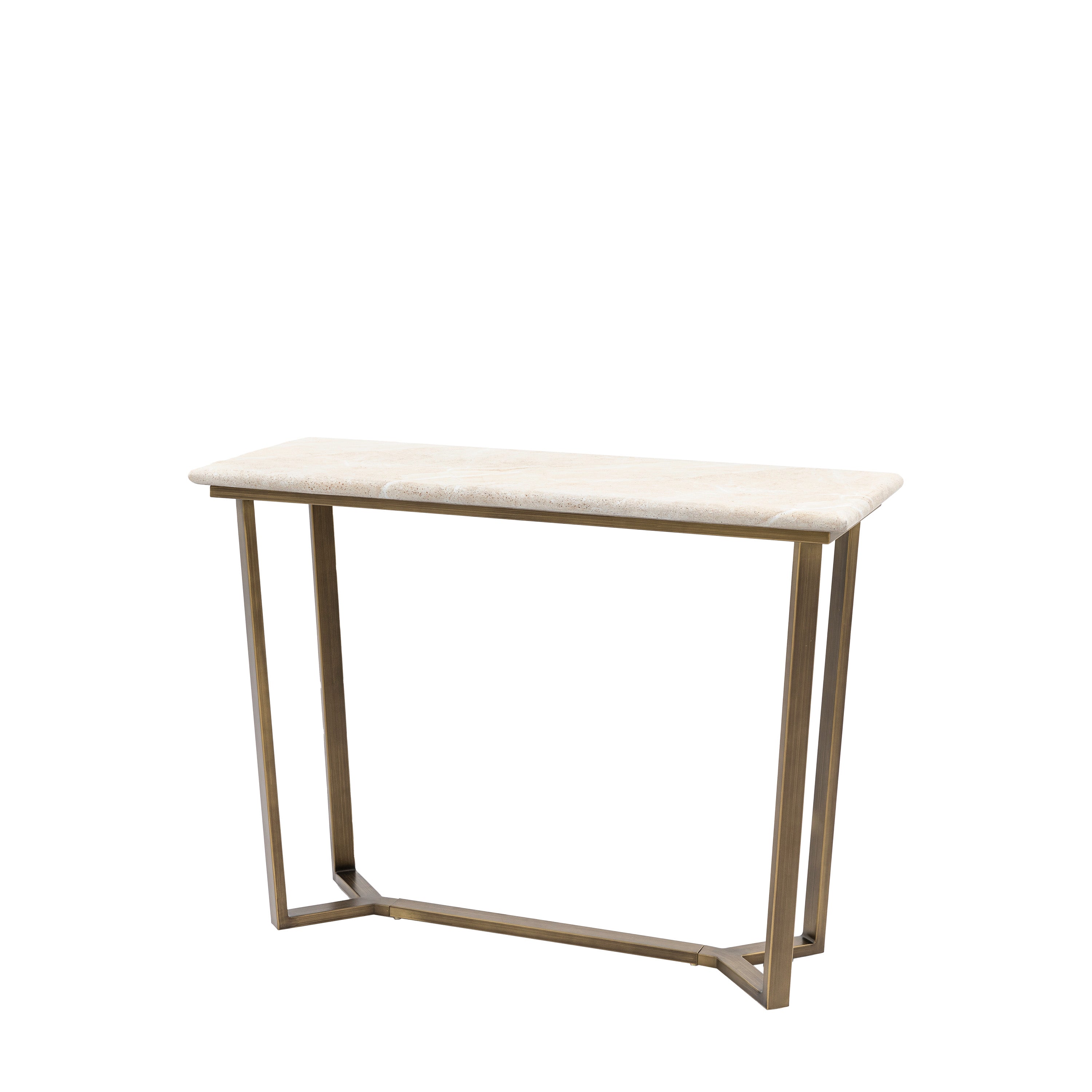 Annecy Bronze & White Concrete Console Table